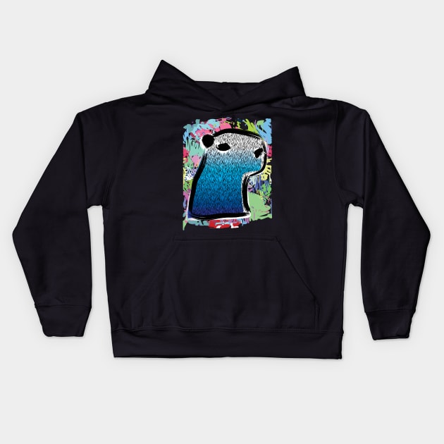 Capybara Graffiti Kids Hoodie by acurwin